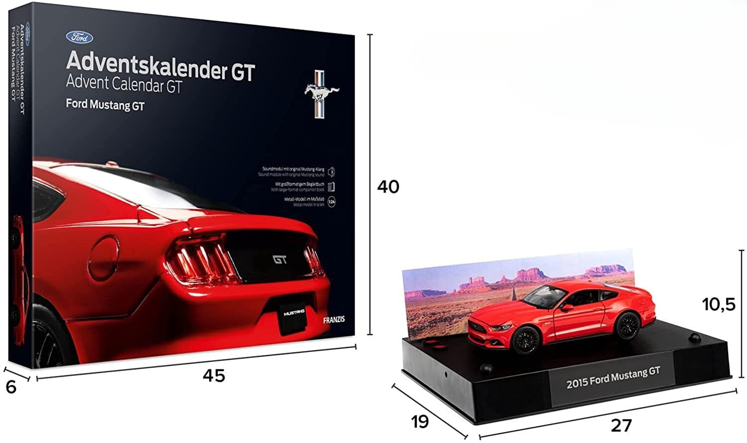 Ford Mustang GT Adventkalender 1:24