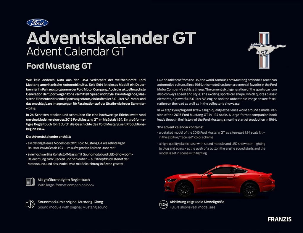 Ford Mustang GT Adventkalender 1:24